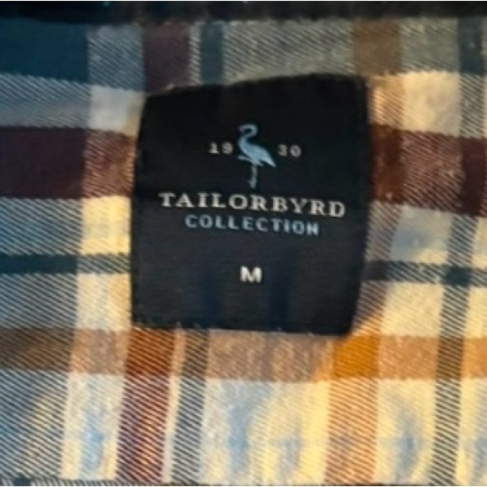 Tailorbyrd Plaid Button Up - Men’s Medium - Picture 3 of 3